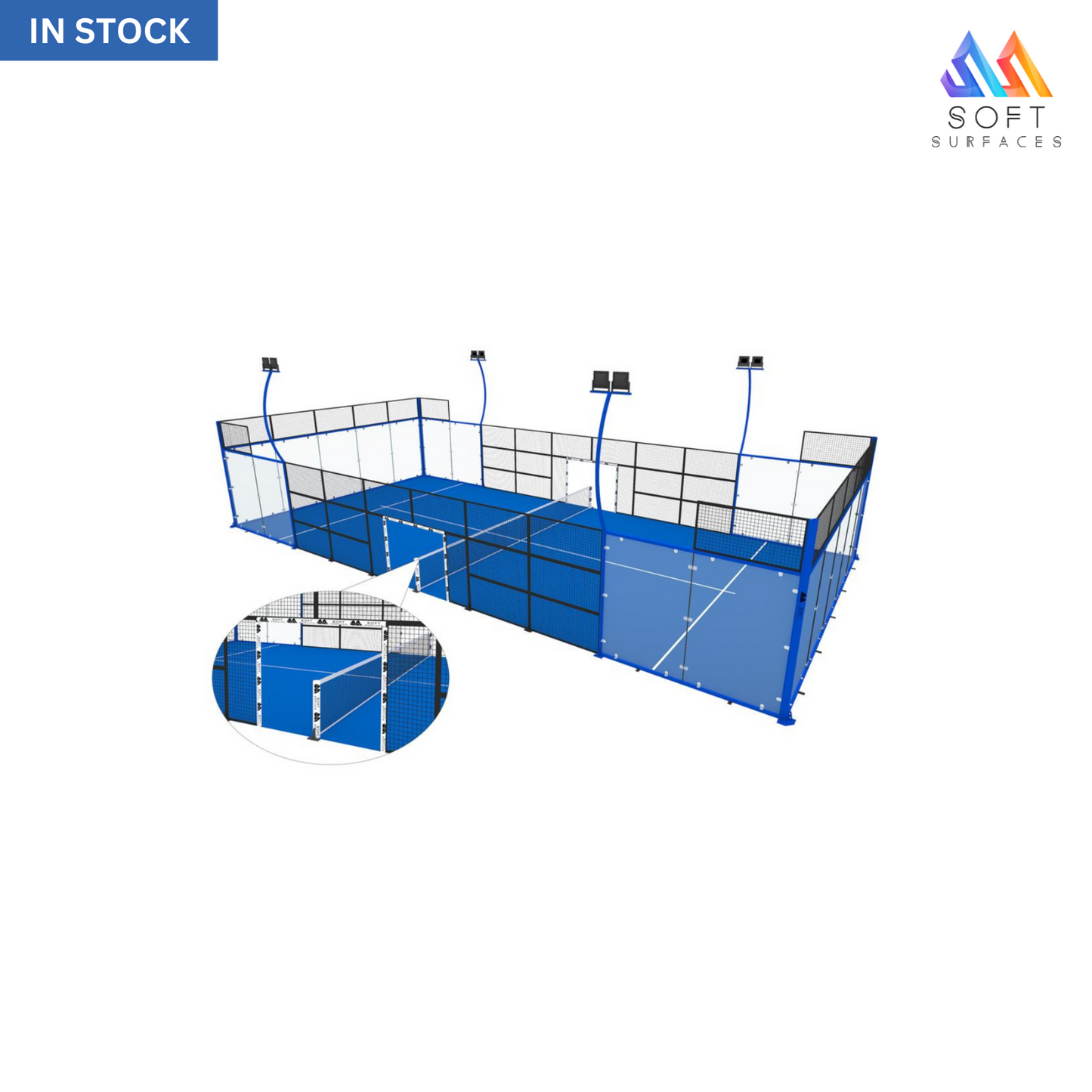 FX-P04 10 * 20m Economy Panoramic Padel Tennis Court