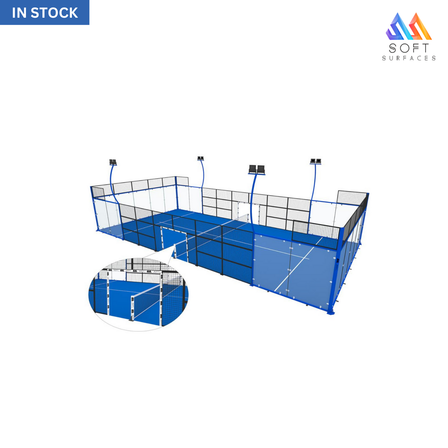 FX-P04 10 * 20m Economy Panoramic Padel Tennis Court