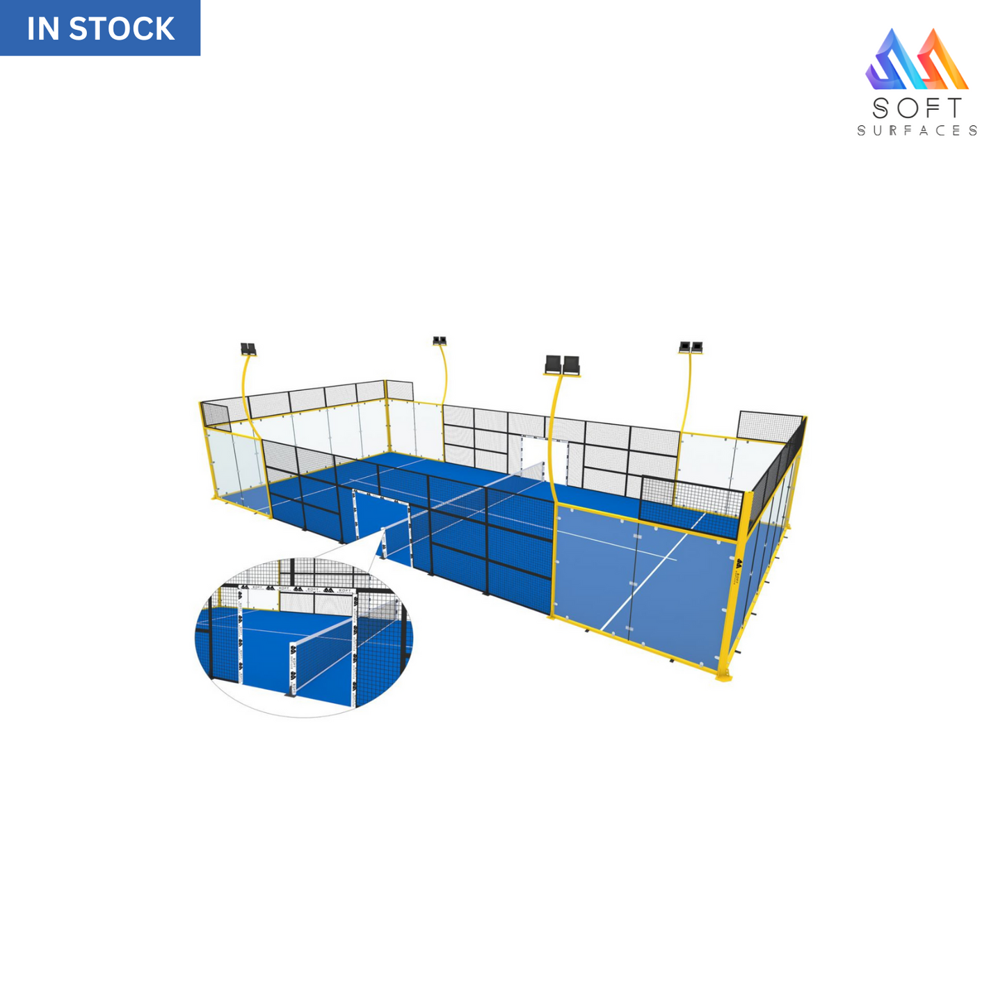 FX-P04 10 * 20m Economy Panoramic Padel Tennis Court