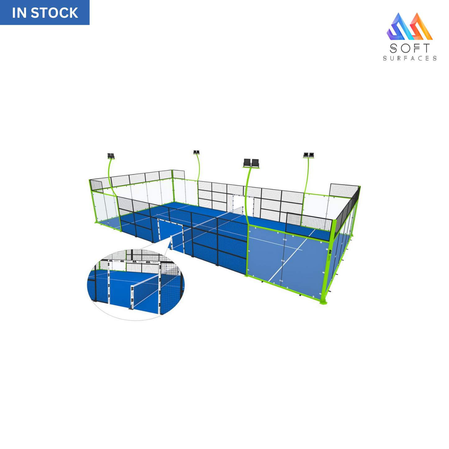 FX-P04 10 * 20m Economy Panoramic Padel Tennis Court