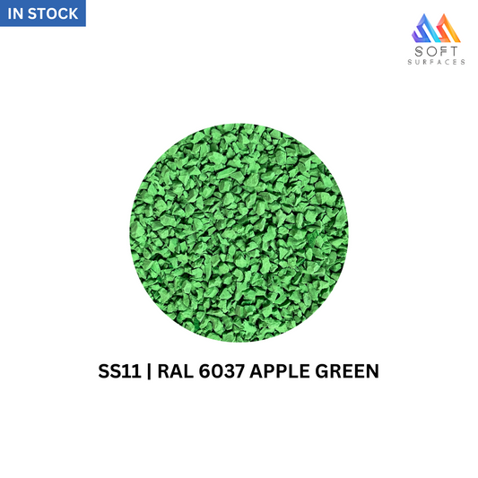 EPDM Apple Green Granules SS11-RAL 6037