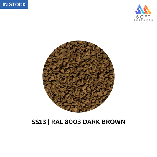 EPDM Dark Brown Granules SS13-RAL 8003