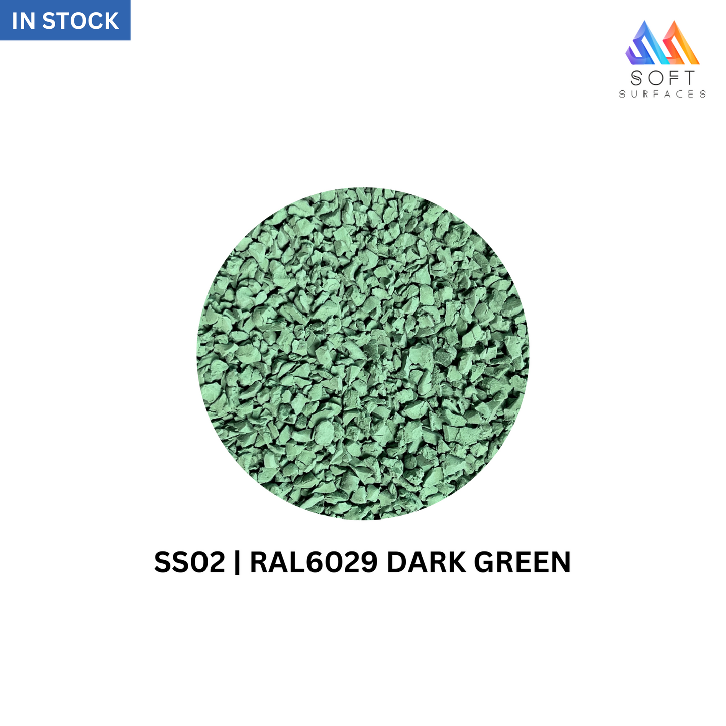 EPDM Dark Green Granules SS02-RAL 6029