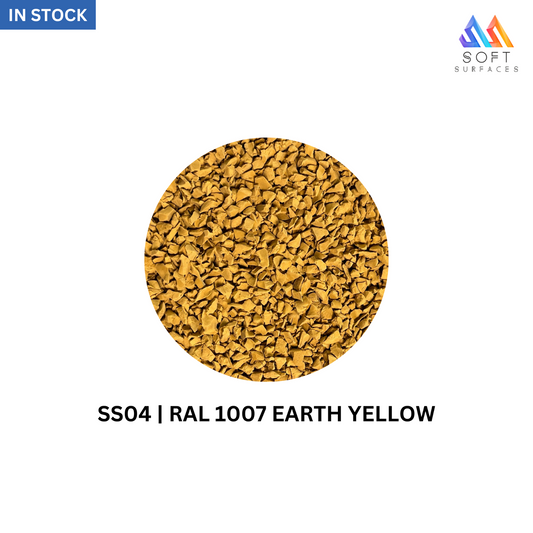 EPDM Earth Yellow Granules SS04-RAL 1007