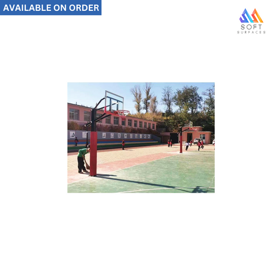 Height Adjustable In-Ground Basketball Stand