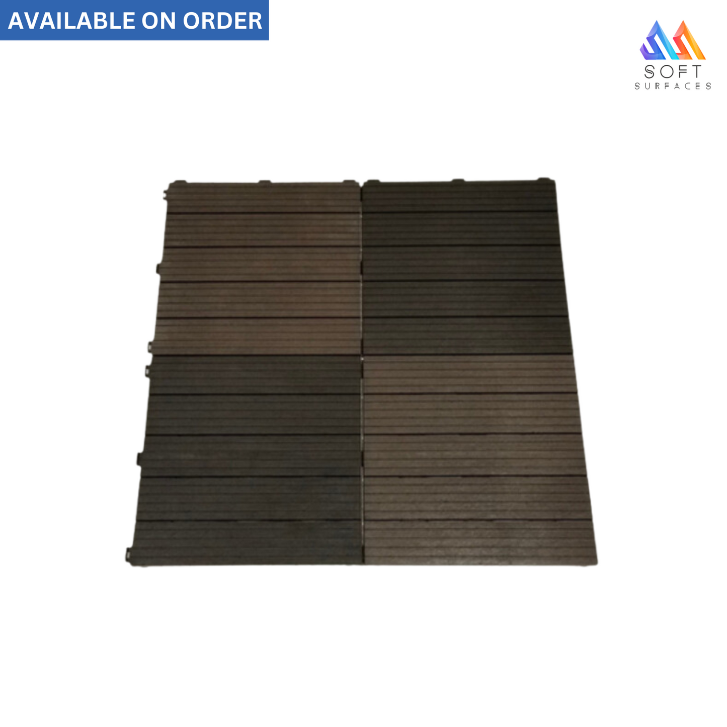 Rubber-Plastic Composite (RPC) Decking 300 x 300 mm x 15 mm