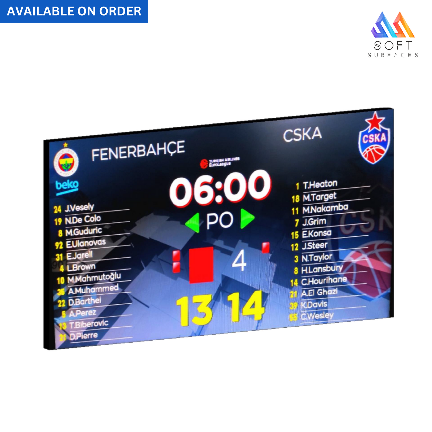 FIBA LEVEL 1 TYPE VIDEOBOARD (SS-SKLLVEBX)