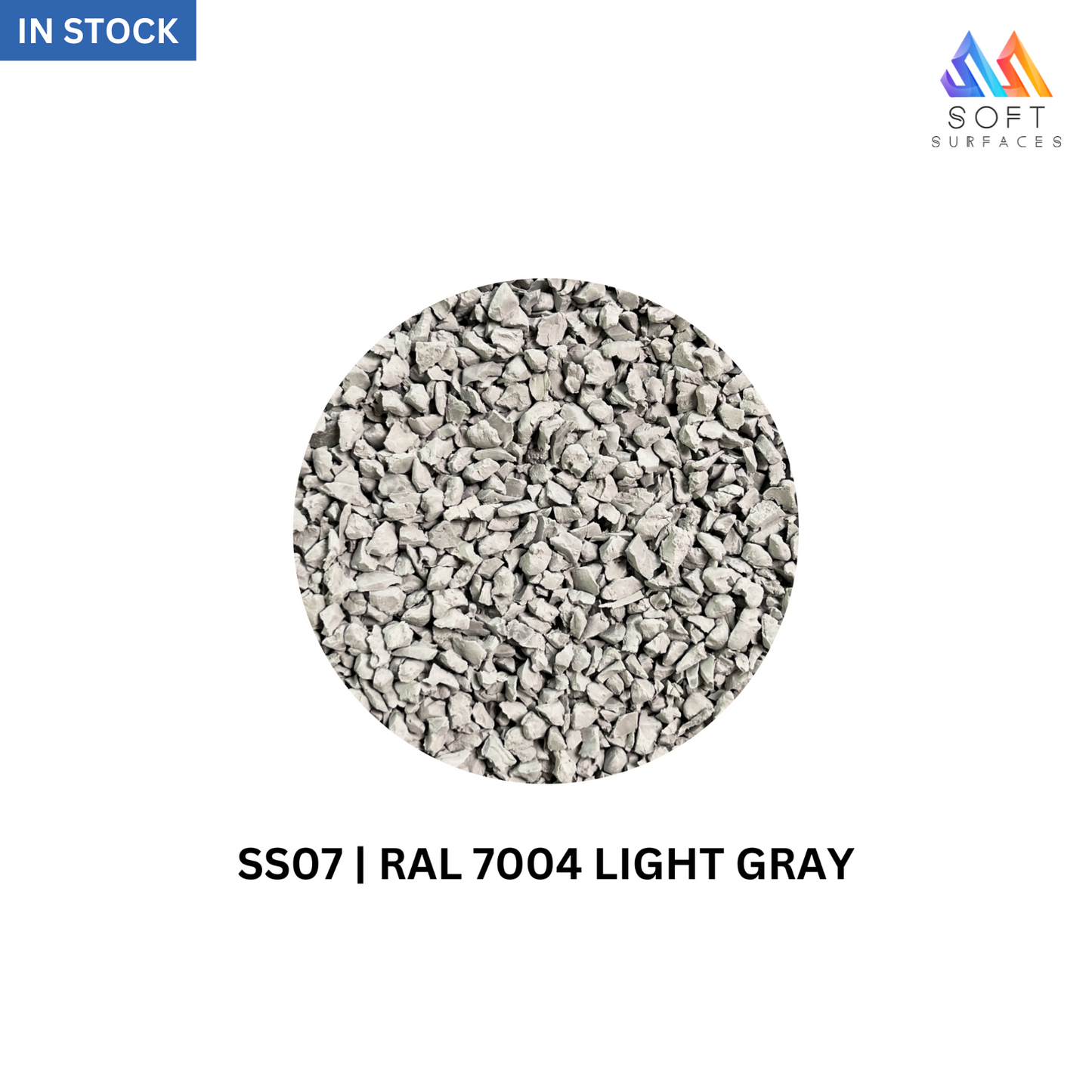 EPDM Light Gray Granules SS07-RAL 7004