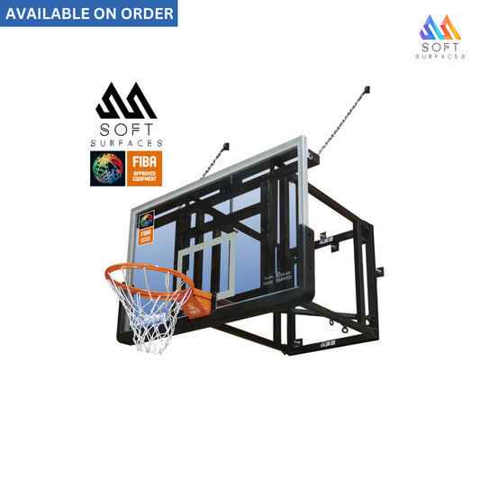 Wall Mounted Basketball Goal （Overhang Exceeds 2.25 meter, Label FIBA）